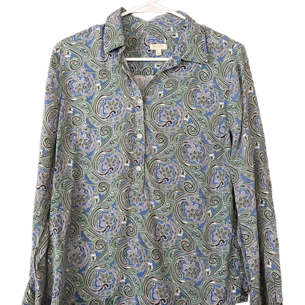 Eclectic Paisley Blouse Talbots